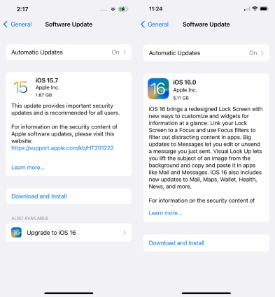 download ios softwareo on iphone