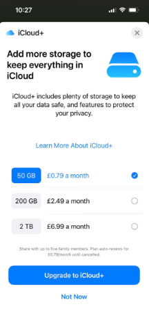 upgrade to icloud+