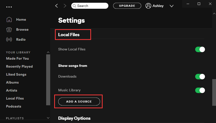 files to spotify