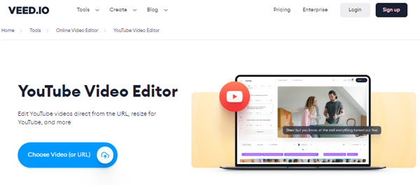 veed.io youtube video online cutter