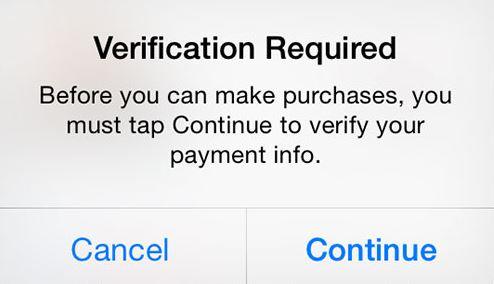 verification required app store