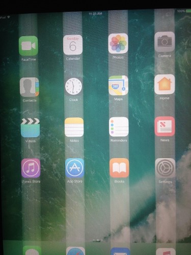 vertical lines on iphone screen