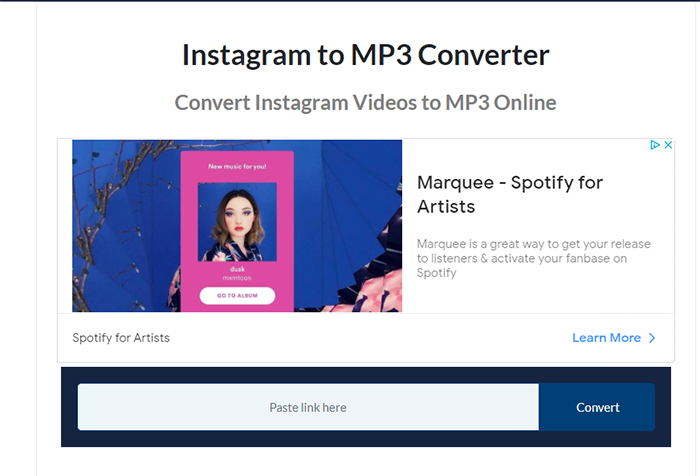 instagram to mp3 freeware