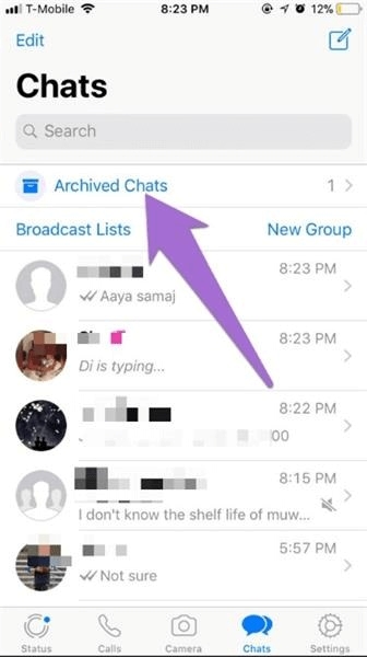 view archived messages