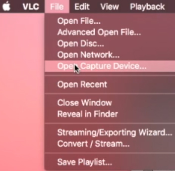 record audio vlc mac