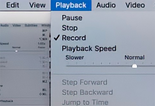 vlc playback record