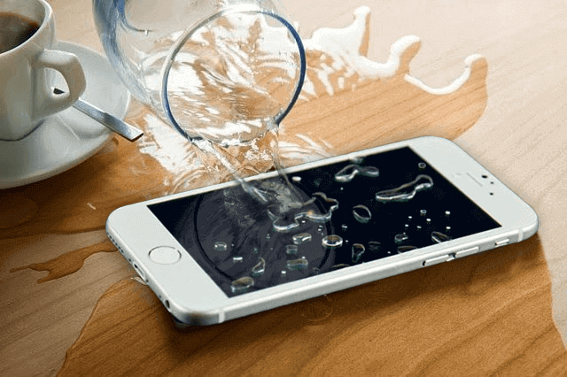 water damaged iphone