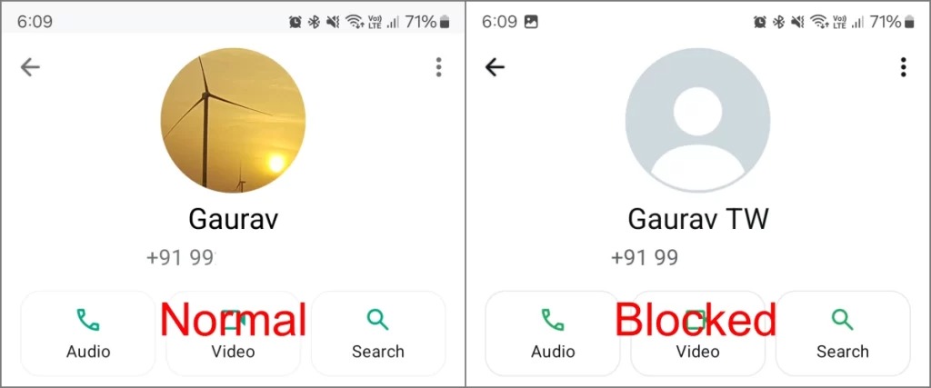 whatsapp profile