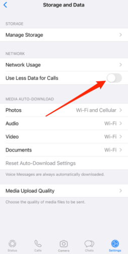 use less data for calls