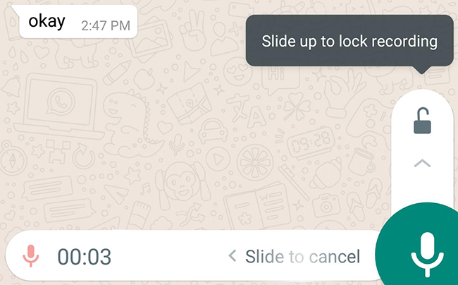 whatsapp voice notes