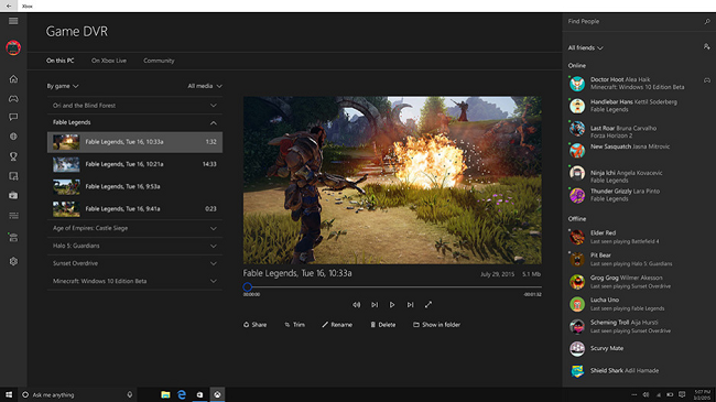 xbox game recorder free video game recording software for windows 10