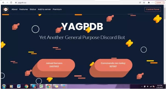 yagpdb website