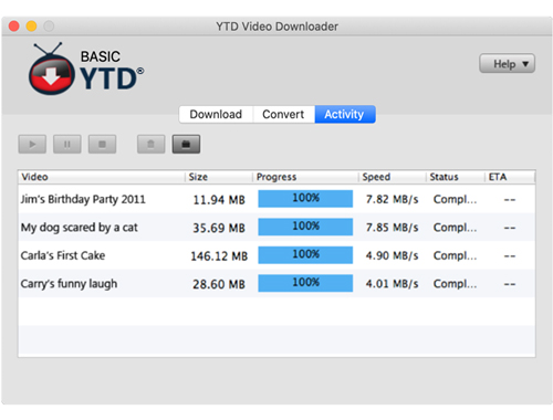 ytd video downloader interface