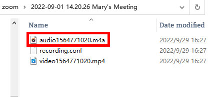 check zoom audio recordings
