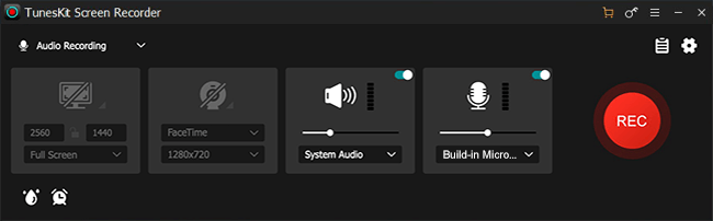 select audio recording mode