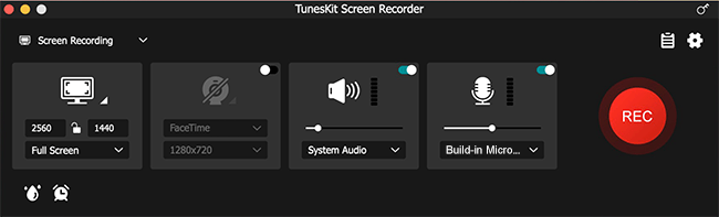 recording setting on mac