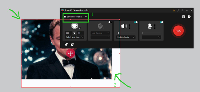 how to record a gif by tuneskit screen recorder