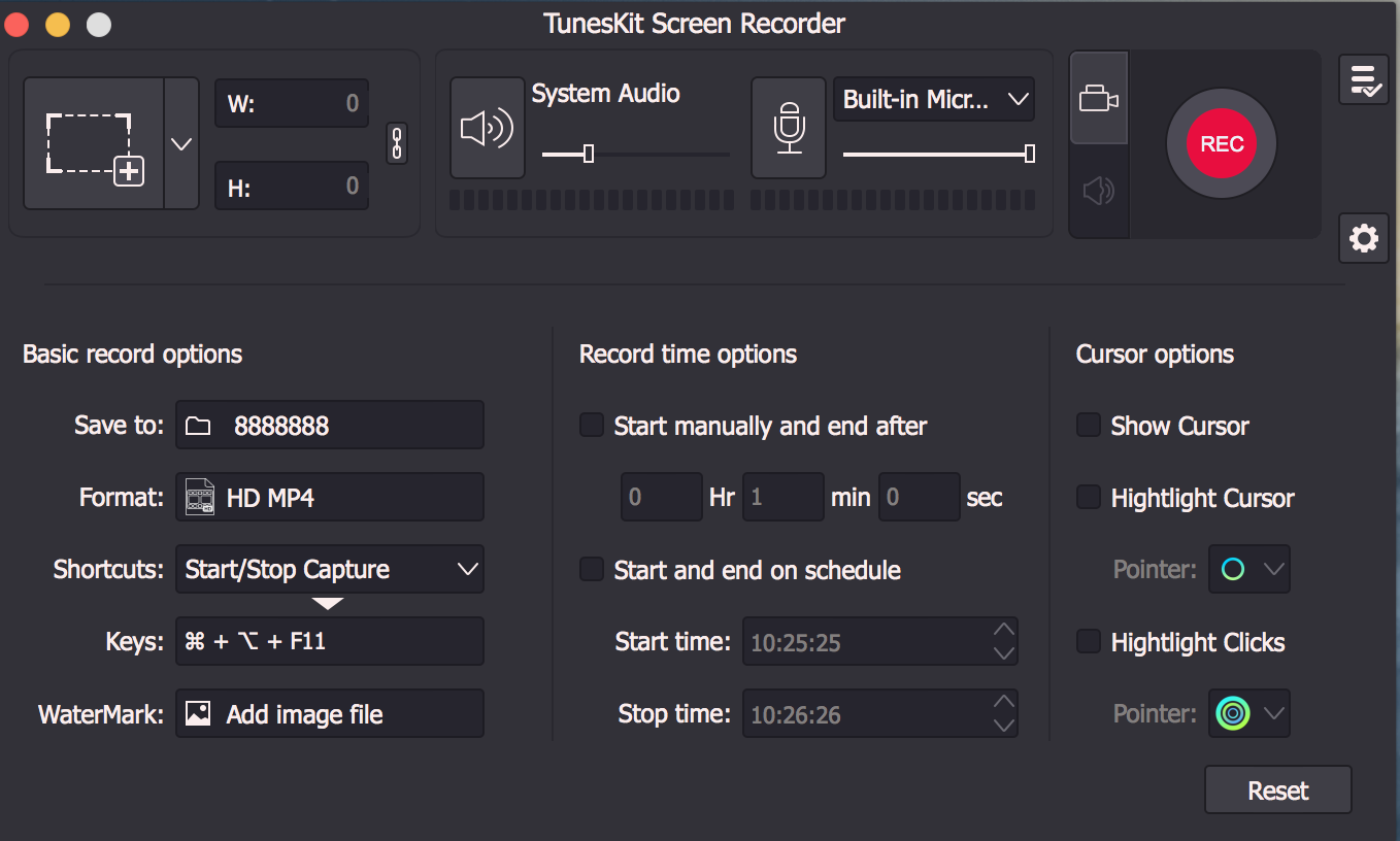 tuneskit screen recorder