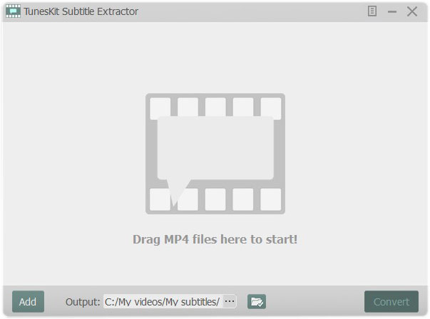 TunesKit Free Subtitle Extractor for Win 2.0.0 full TunesKit Free Subtitle Extractor for Win full screenshot