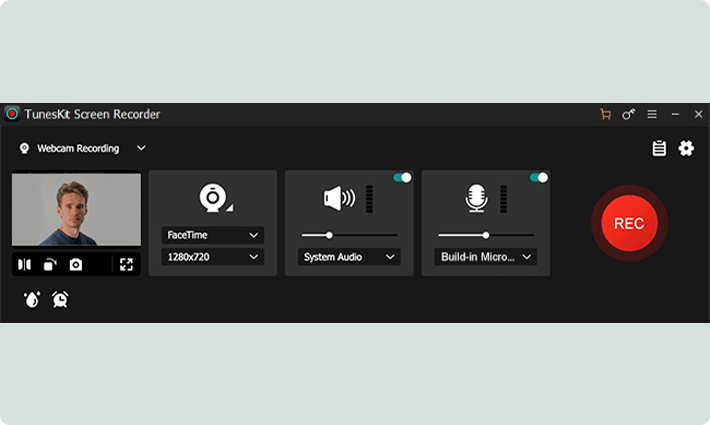 webcam recording mode