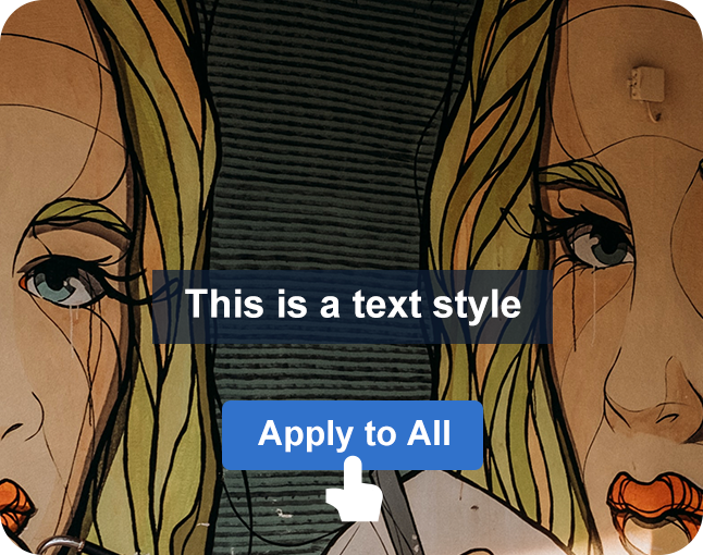 apply one text style to all others