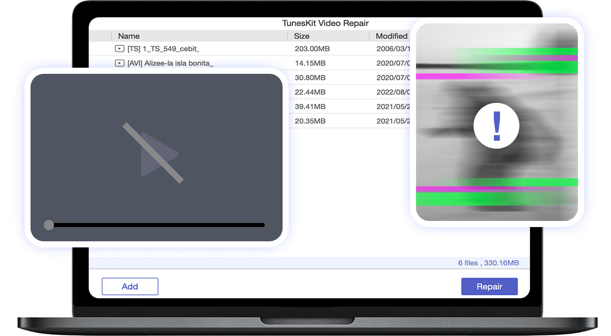 repair various video types