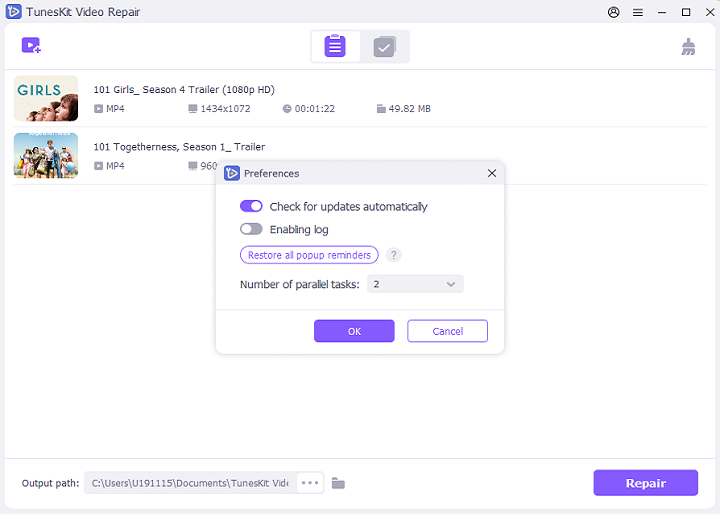 customize video settings