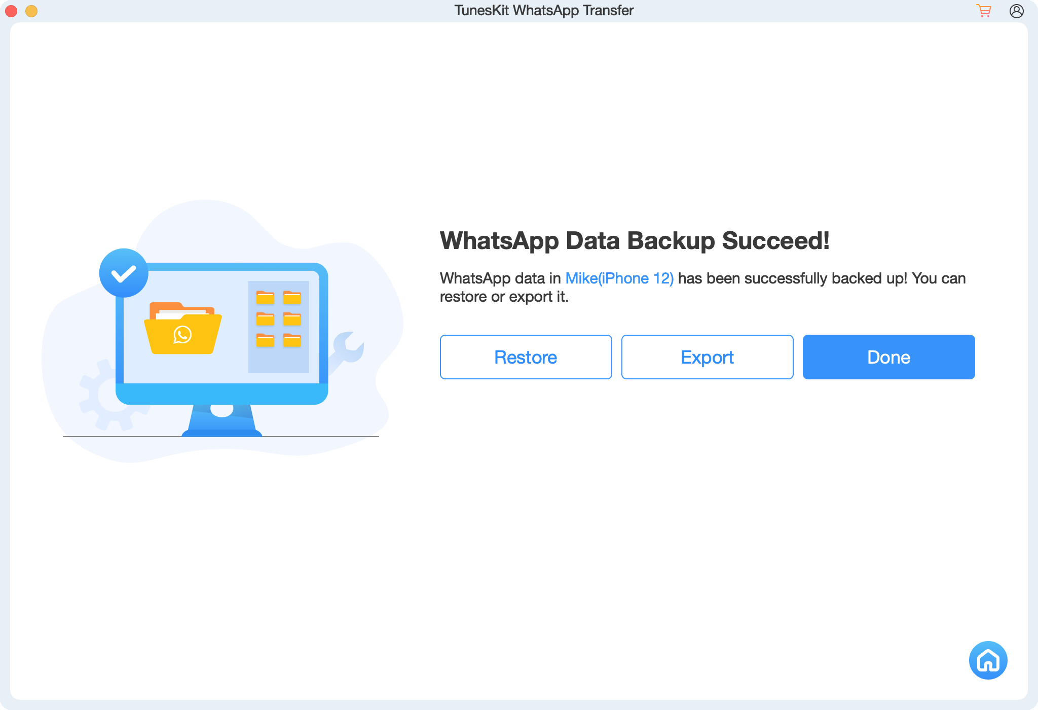 backup completed